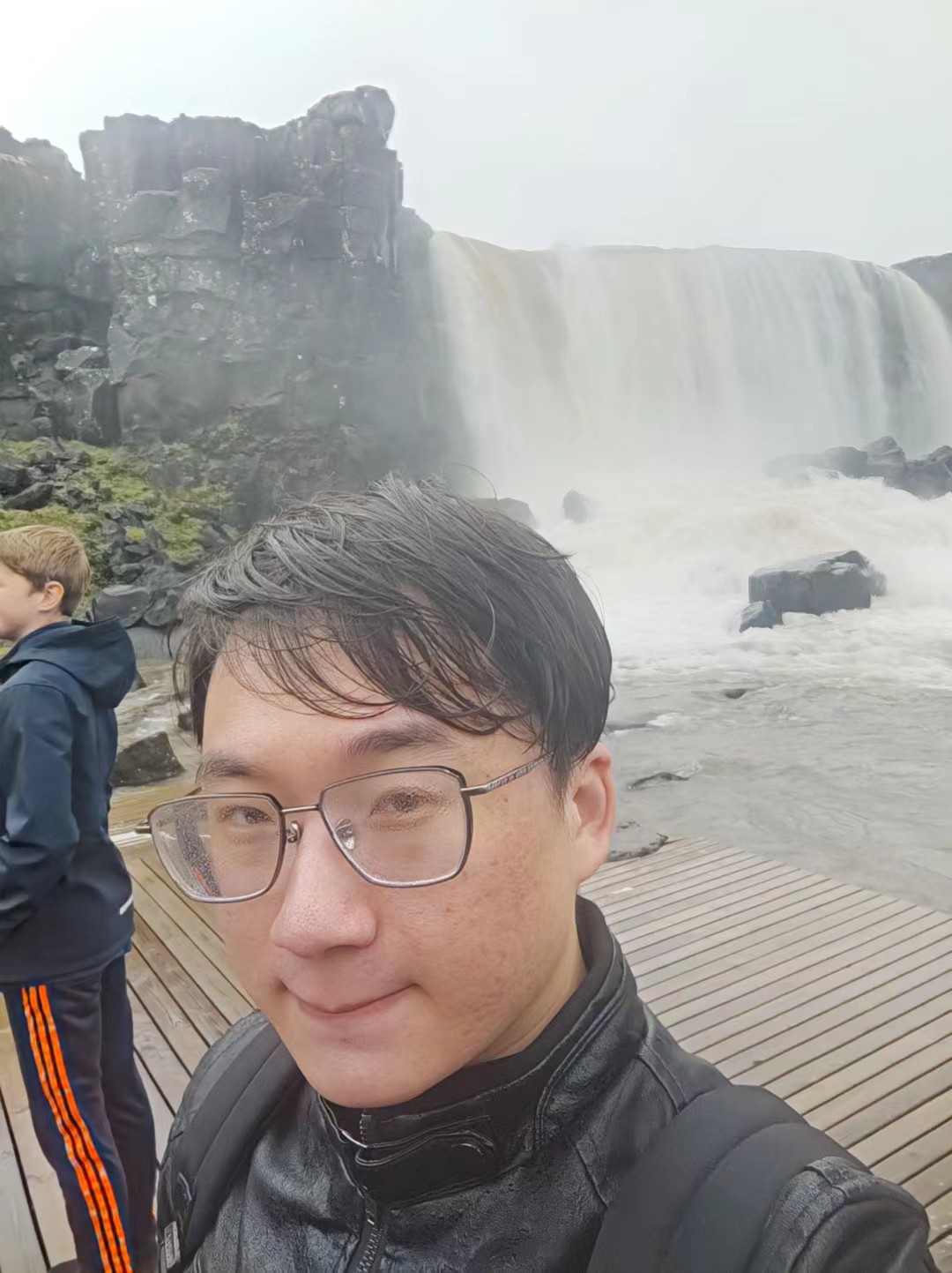 全身湿透的笔者